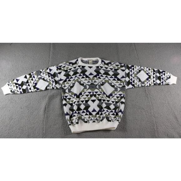 Area By Tag Sweater Mens XL Acrylic Coogie Style Knit Vintage 90s USA New - Picture 1 of 6